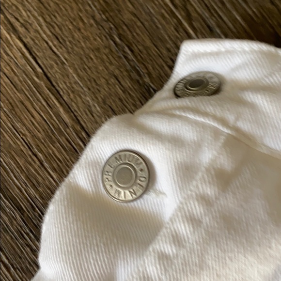 WHITE OVERALL SKIRT/DRESS - Picture 3 of 3